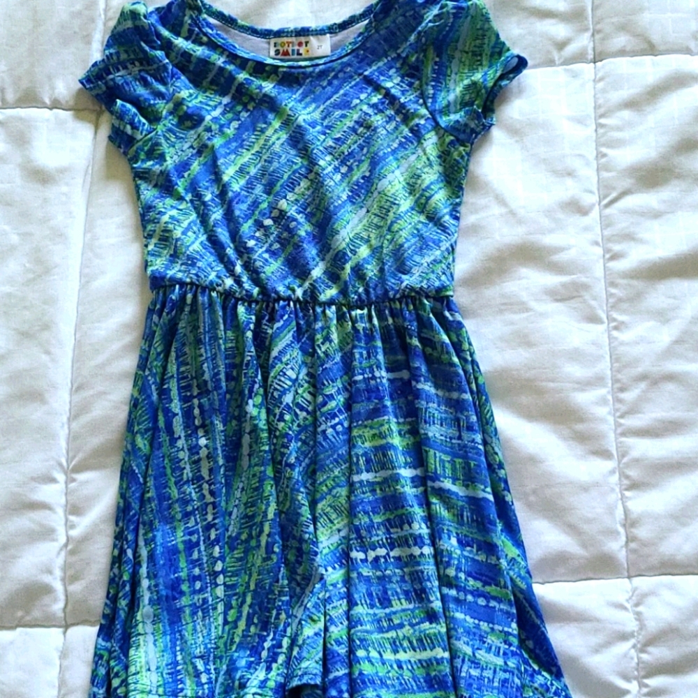 Dotdot Smile Cap Sleeve Dress